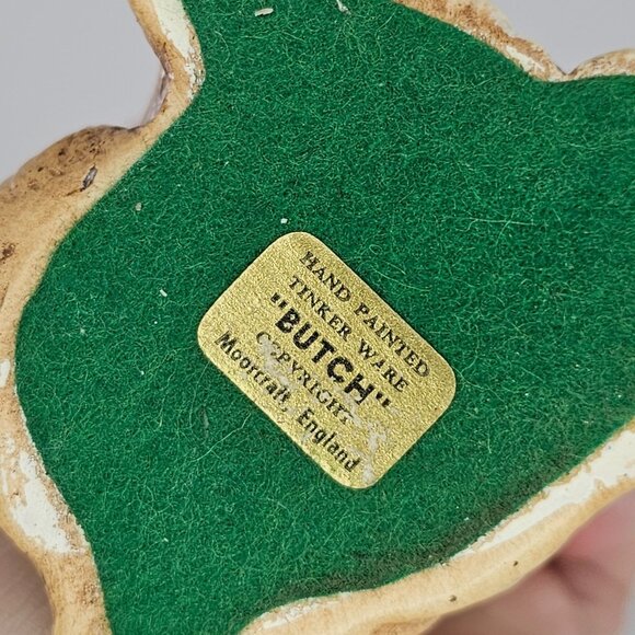 Vintage Tinker Ware Butch Boxer Puppy Dog Figurine Collectible Moorcraft England - Picture 6 of 8